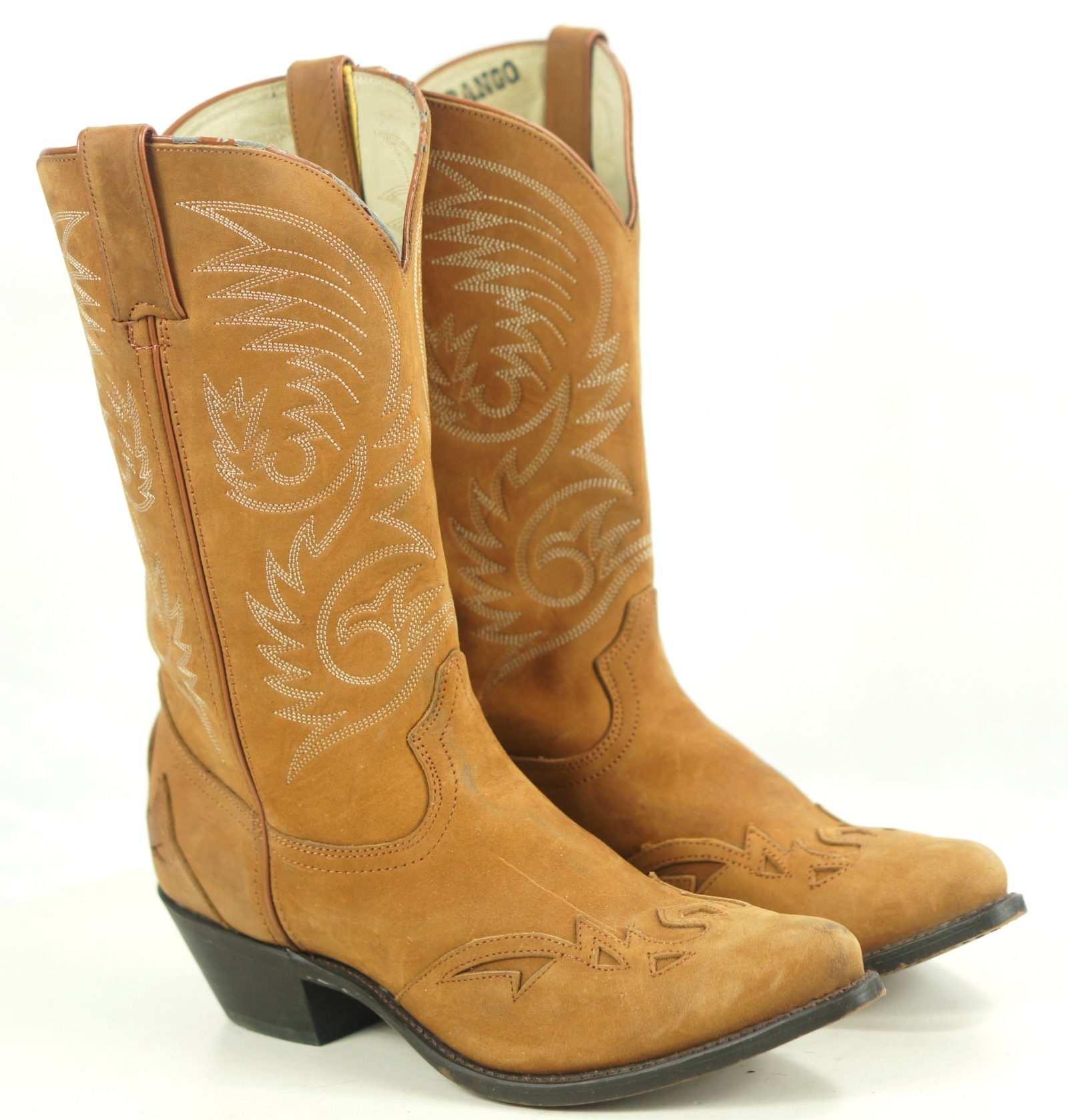 Durango RD5302 Brown Velvety Suede Wingtip Cowboy Western Boots Women