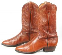 El Dorado Terracotta Leather Cowboy Western Boots Handmade USA Men