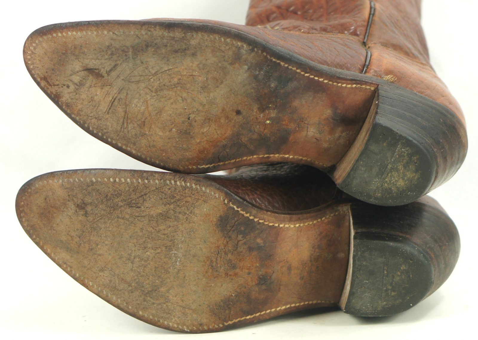 Frye Full Bullhide Cowboy Western Boots Vintage US Made 2.5 Heels Men