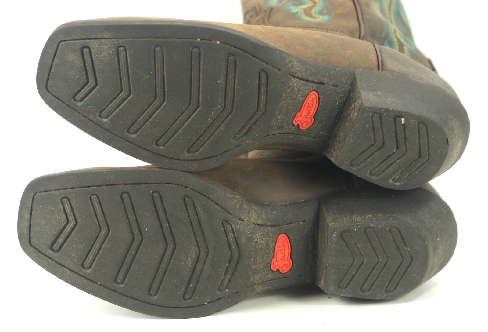 Justin Durant Stampede Cowboy Western Boots L2552 Wide Square Toe Women