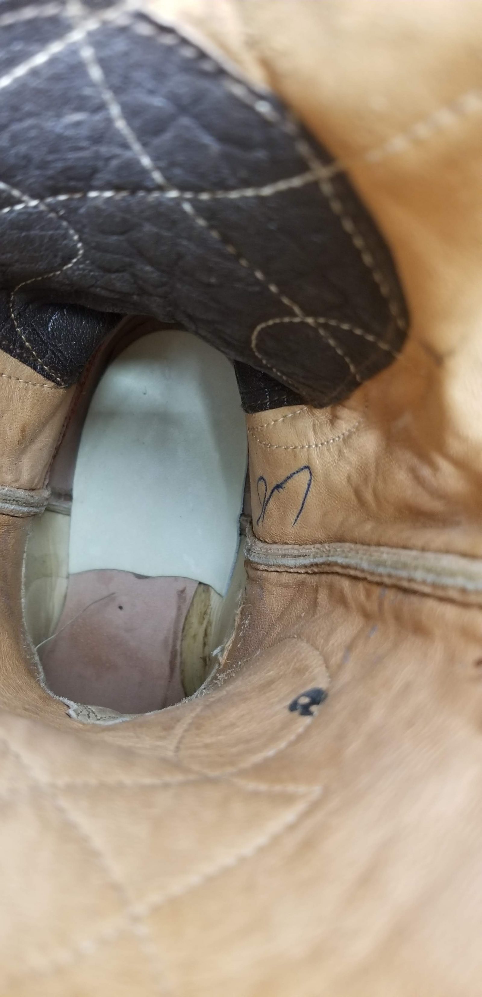 Justin Ft Worth Beige Cowboy Western Boots Vintage 50s US Texas Made Women