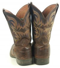 Justin Stampede Murray Brown Leather Cowboy Western Work Boots Men