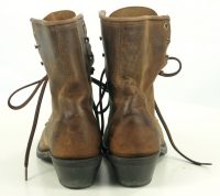 Laredo Brown Leather Lacer RIding Paddock Ankle Boots Vintage US Made Womens (2)