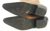 Matisse Distressed Brown Leather Short Cowboy Boots Boho Inlay Stars Women