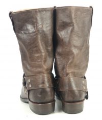 NFL Cowboys Football Brown Leather Harness Boots Old Pro Leather Goods Men