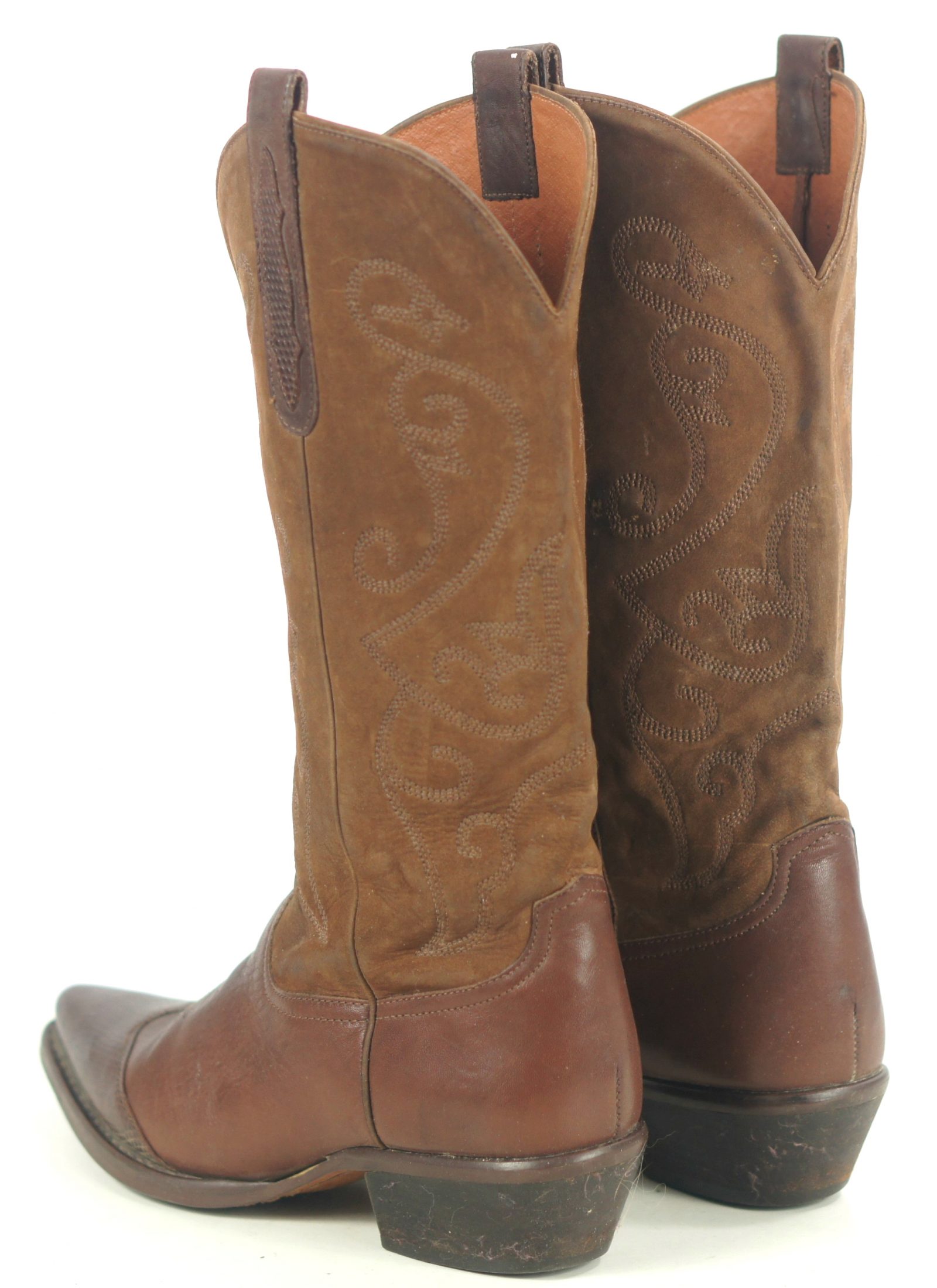 suede cowboy boots womens