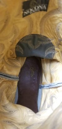 Nocona Light Gray Exotic Skin Cowboy Western Boots US Made Men