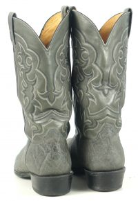 Nocona Light Gray Exotic Skin Cowboy Western Boots US Made Men