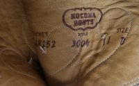 Nocona Marbled Gray Leather Cowboy Western Boots Vintage US Made Men