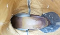 Nocona Marbled Gray Leather Cowboy Western Boots Vintage US Made Men