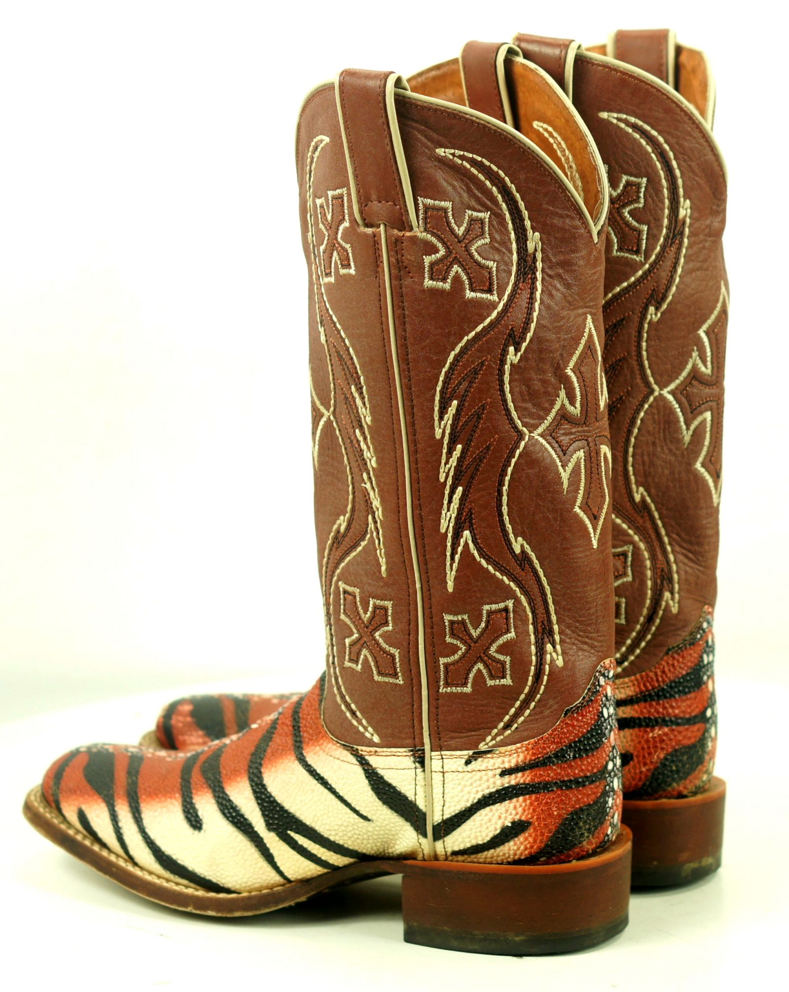 Nocona Tiger Ray Stripe Cowboy Western Boots NL6003 Discontinued Women