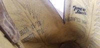 Tony Lama Brown Bull Shoulder Cowboy Western Boots USA Handmade Men