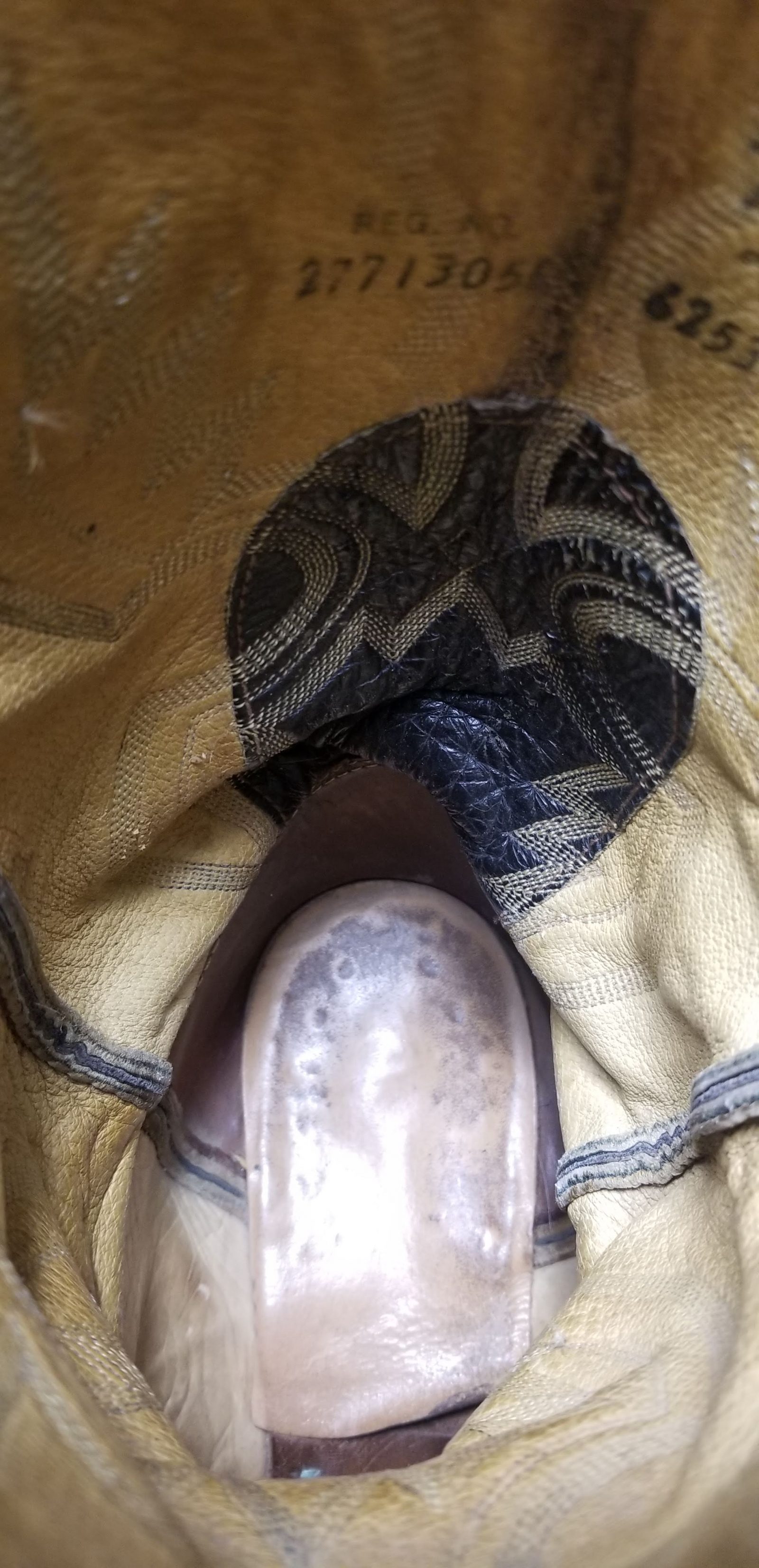 Tony Lama Wicked Black Leather Cowboy Western Boots Vintage Men