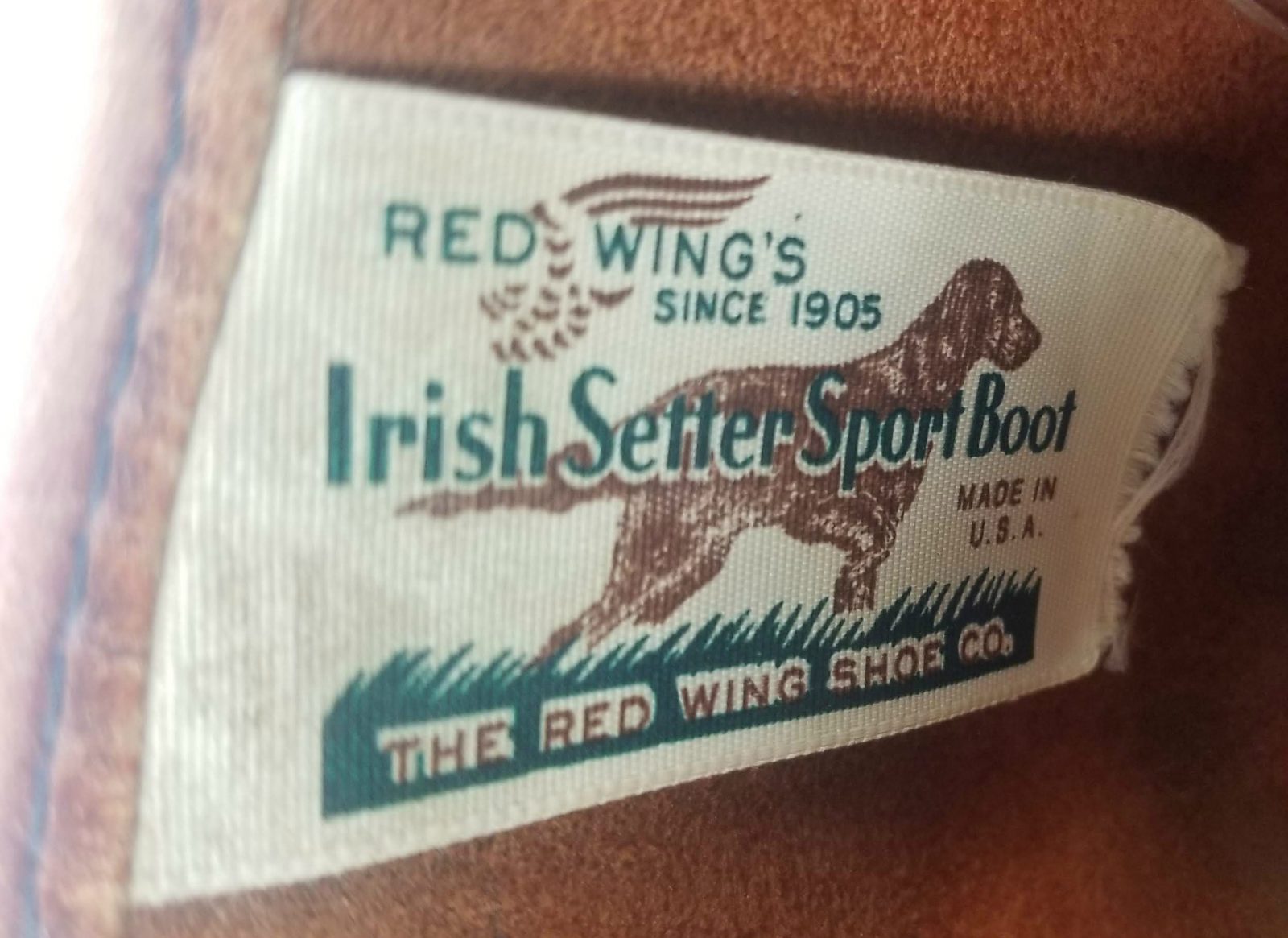 Vintage Red Wing Irish Setter Pull On Leather Work Sport Boots 1990s Men