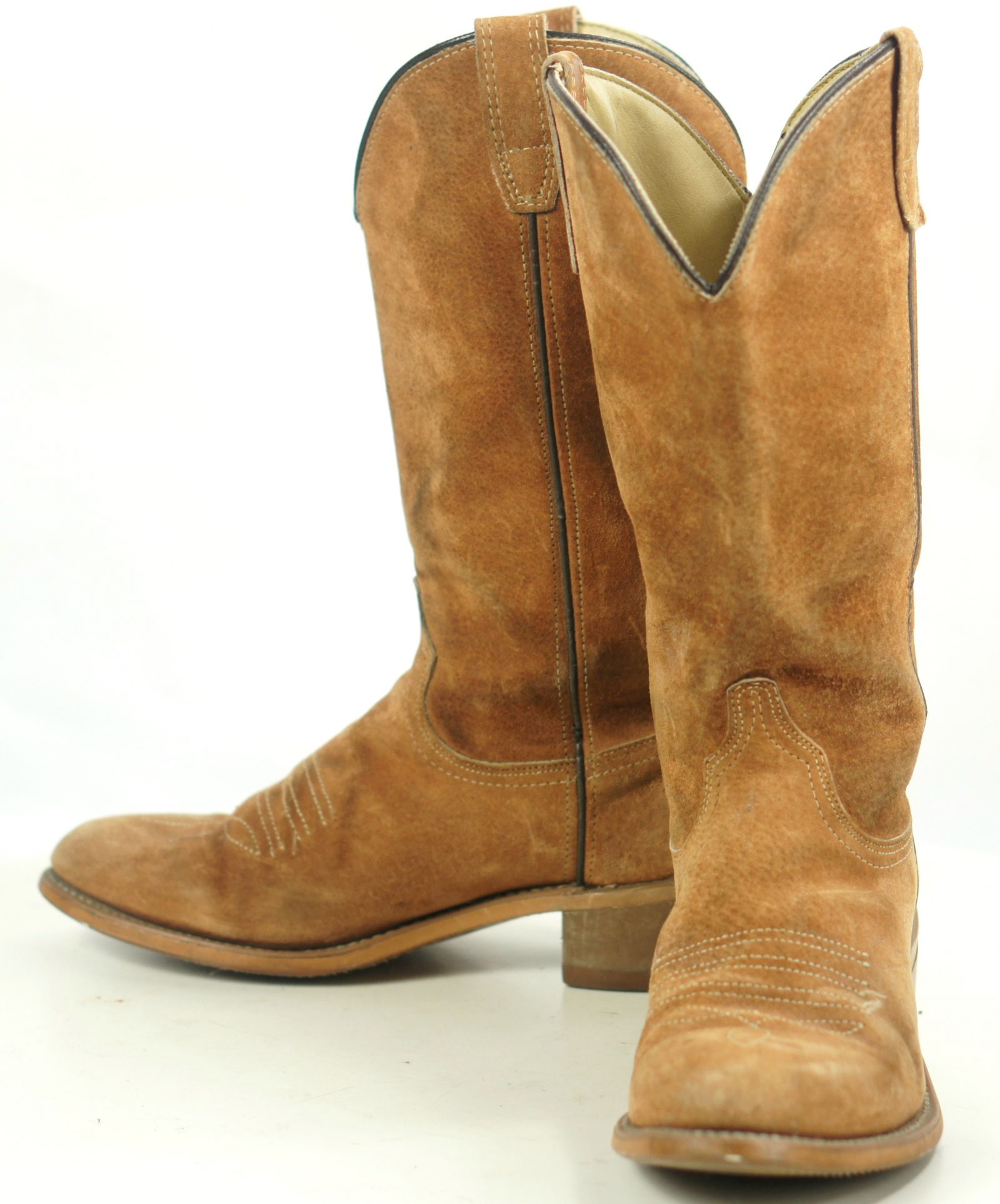 suede boots cowboy