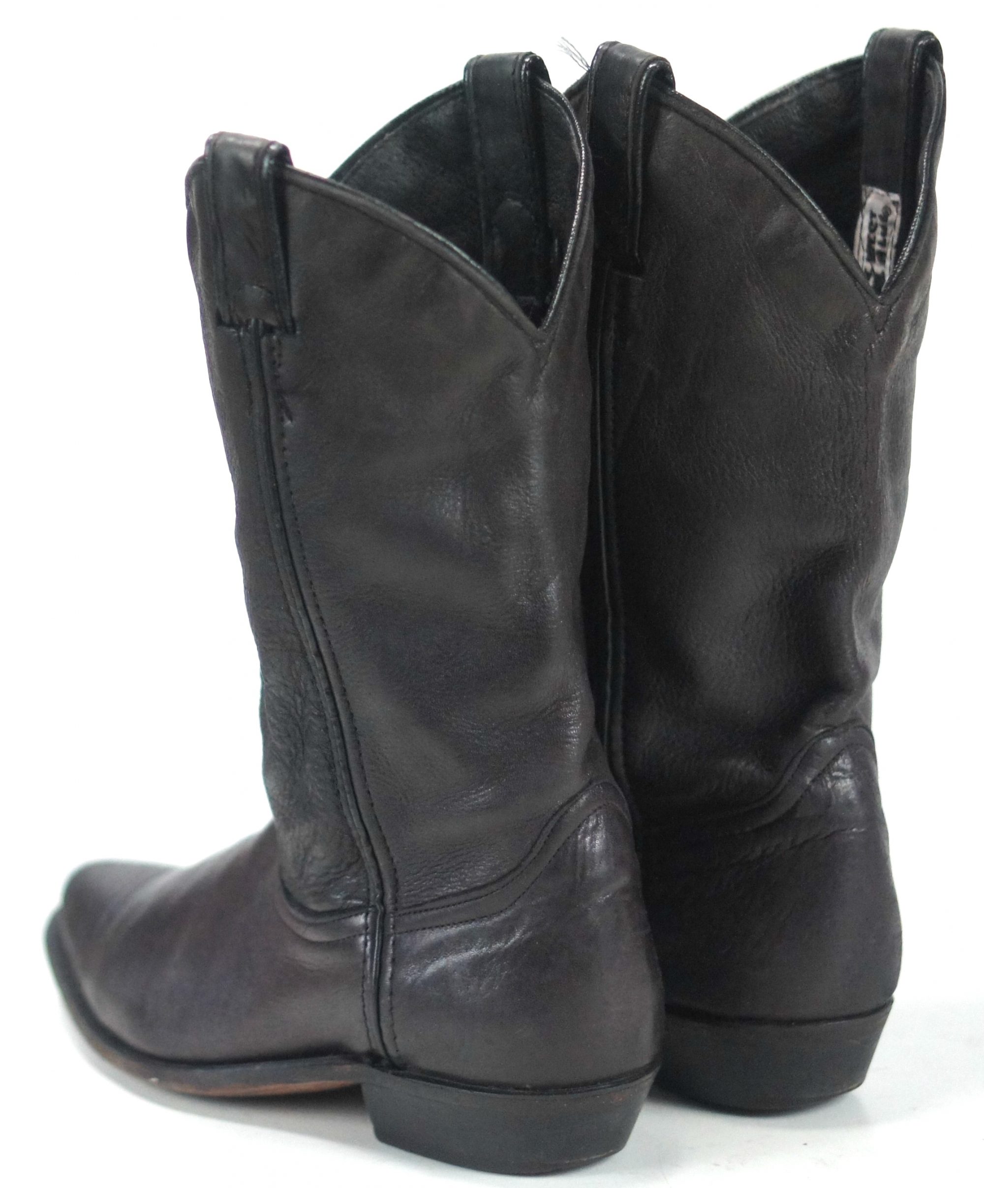 old west black cowboy boots