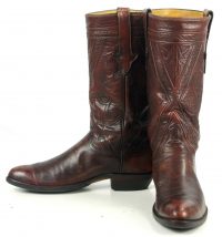 Ammons Stovetop Cowboy Western RIding Boots Vintage 90s Custom El Paso Men