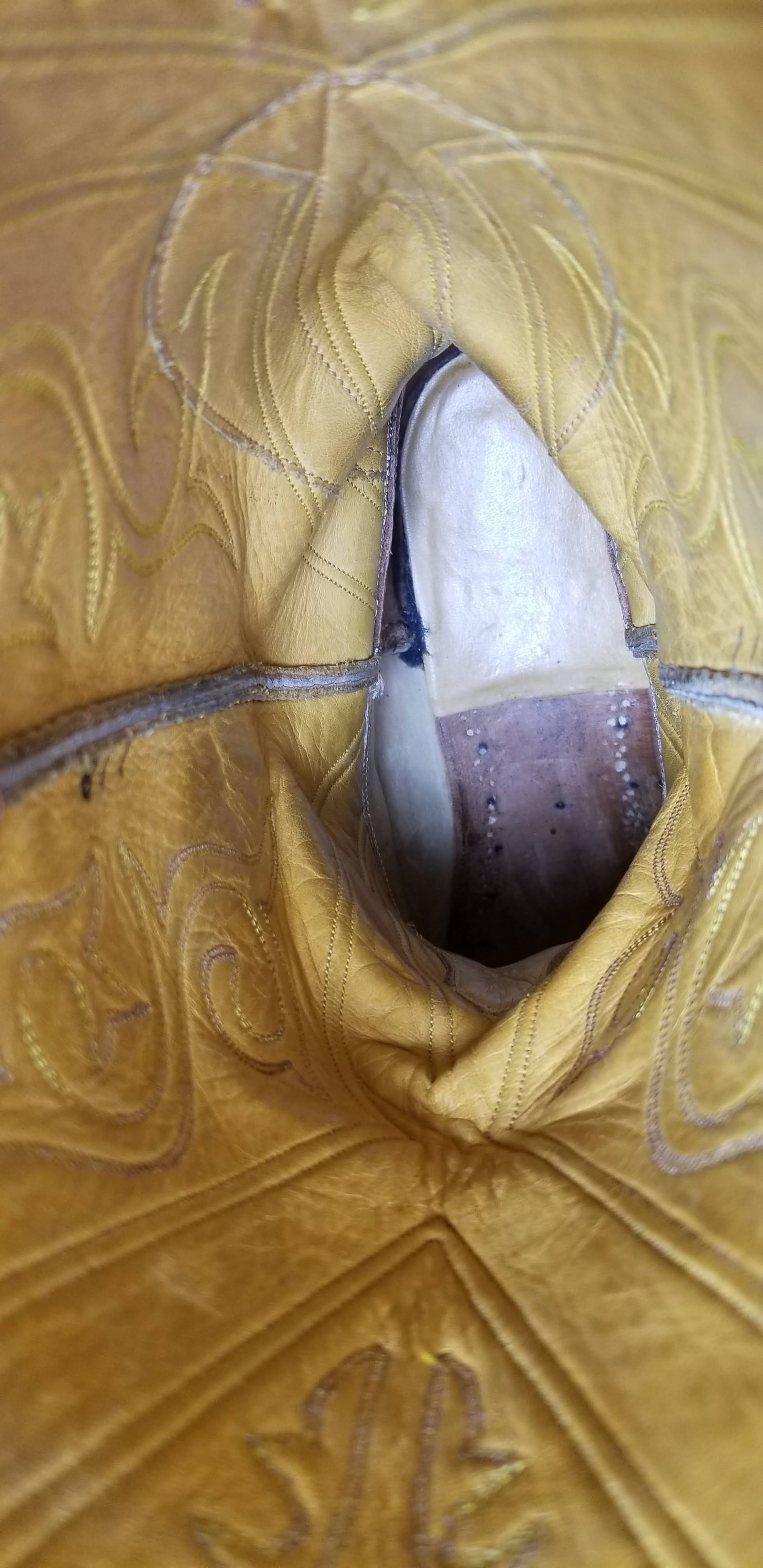 Ammons Stovetop Cowboy Western RIding Boots Vintage 90s Custom El Paso Men