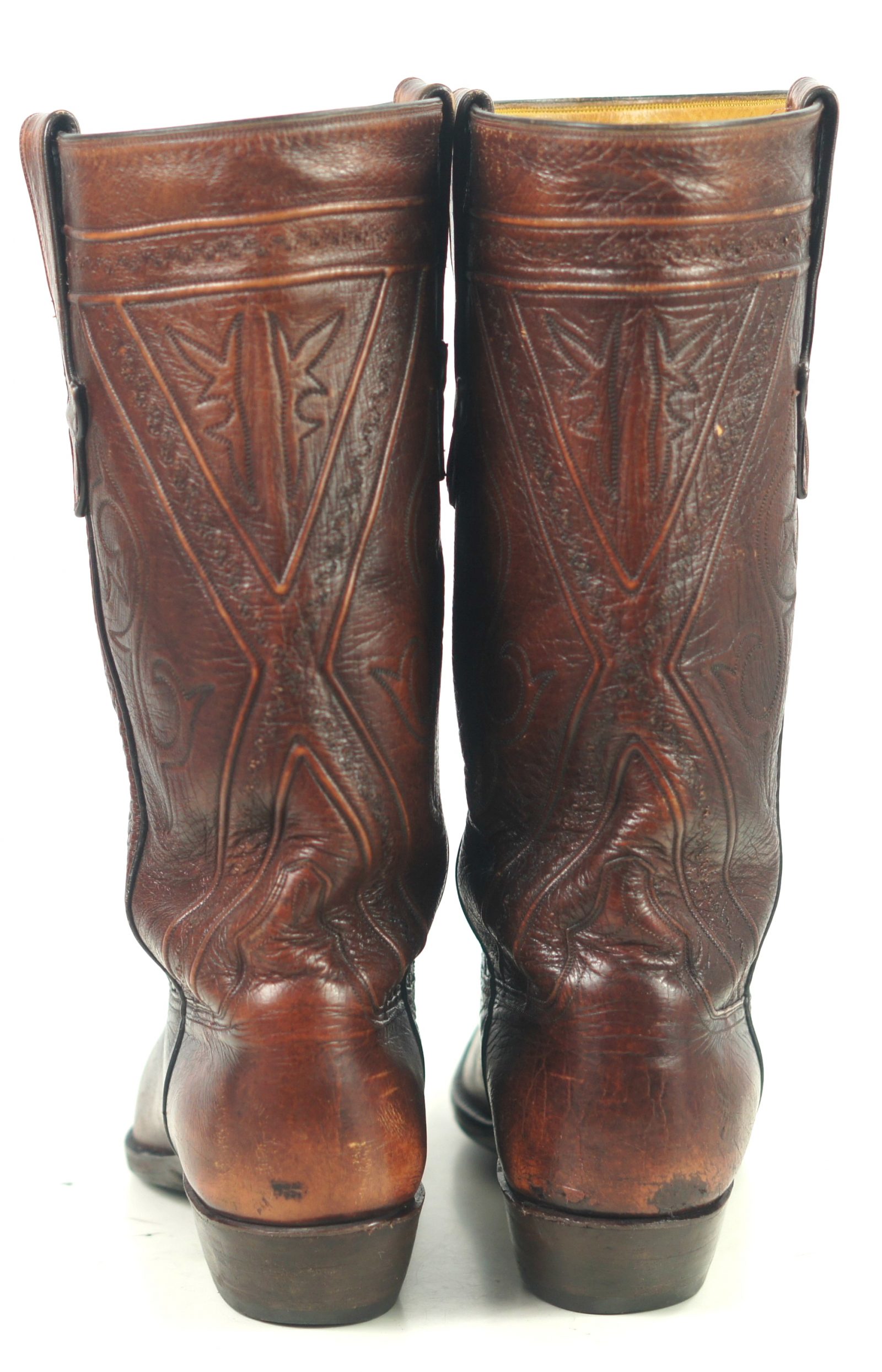 Ammons Stovetop Cowboy Western RIding Boots Vintage 90s Custom El Paso Men