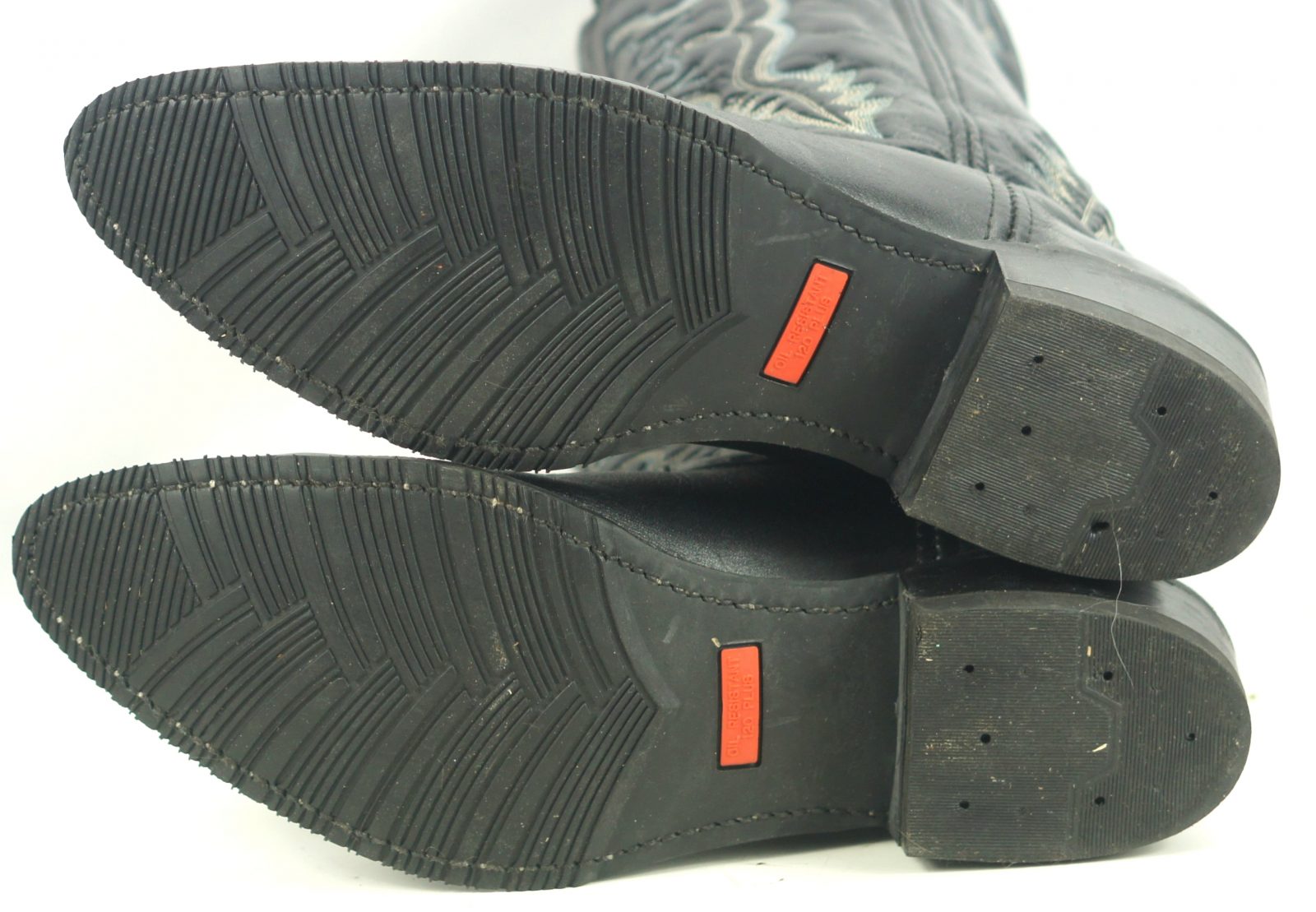 Double H 3225 Westerrn Classic Black Cowboy Work Boots Oil Resistant Men