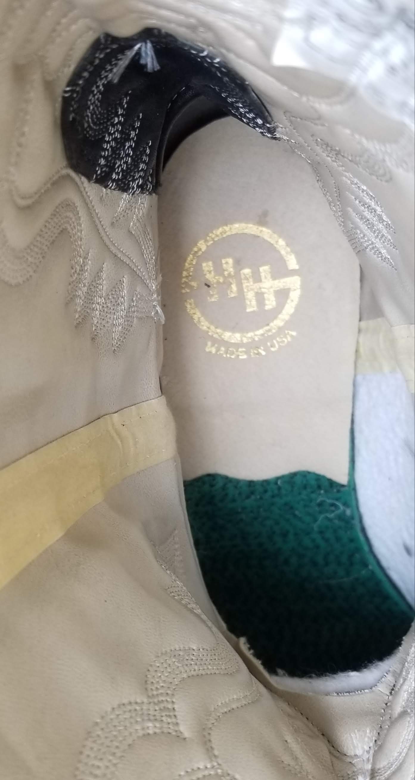 Double H 3225 Westerrn Classic Black Cowboy Work Boots Oil Resistant Men