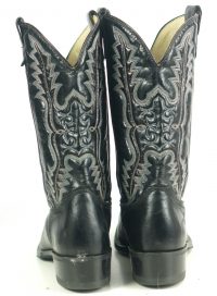 Double H 3225 Westerrn Classic Black Cowboy Work Boots Oil Resistant Men