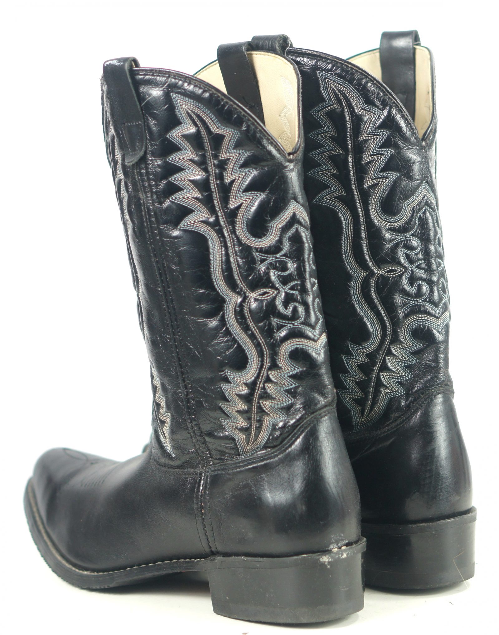 Double H 3225 Westerrn Classic Black Cowboy Work Boots Oil Resistant Men