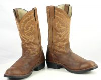 Durango Farm N Ranch 5112 Tan Leather Cowboy Western Boots Discontined Mens (10)