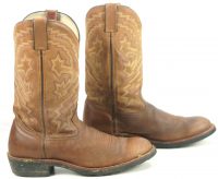 Durango Farm N Ranch 5112 Tan Leather Cowboy Western Boots Discontined Mens (6)
