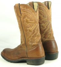Durango Farm N Ranch 5112 Tan Leather Cowboy Western Boots Discontined Mens (8)