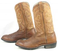 Durango Farm N Ranch 5112 Tan Leather Cowboy Western Boots Discontined Mens (9)