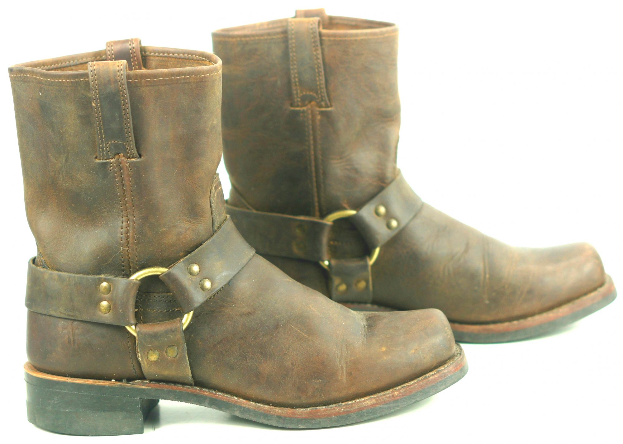 brown biker boots size 5