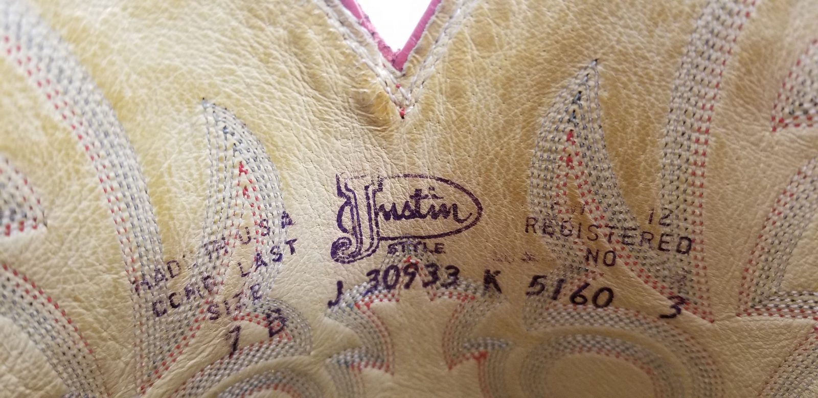 Justin Red Full Quil Ostrich Cowboy Western Boots Vintage US Made Women