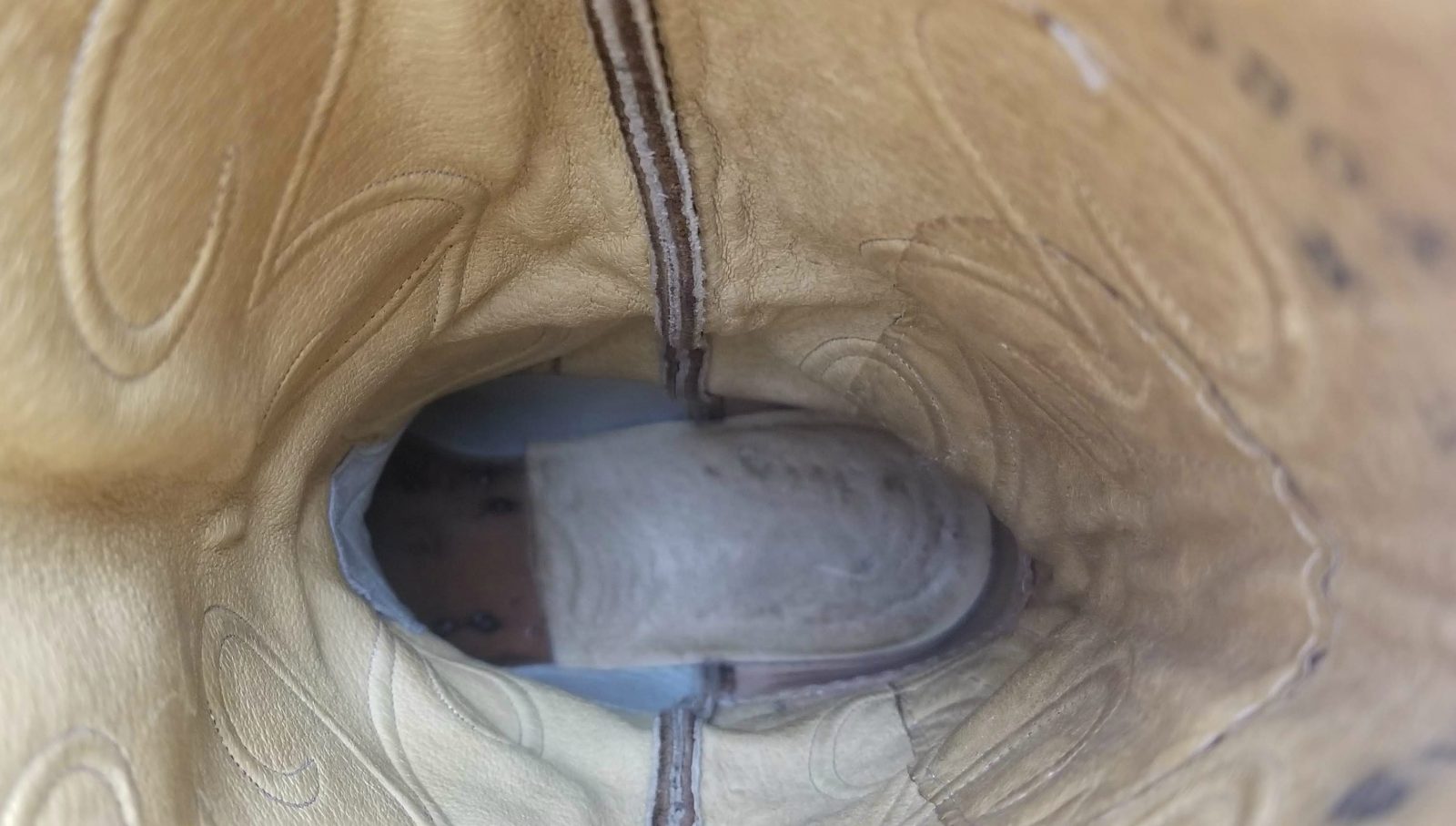 Larry Mahan Brown Knee Hi 17 Tall Western Cowboy Boots Vintage US Made Womens (4)