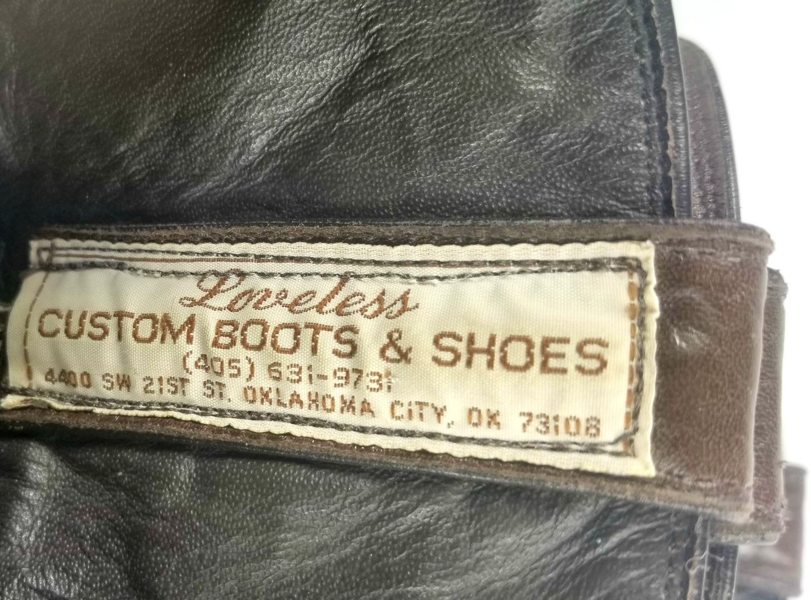 Loveless Dark Brown Leather Custom Cowboy Western Boots Orthopedic Brace Mens (3)