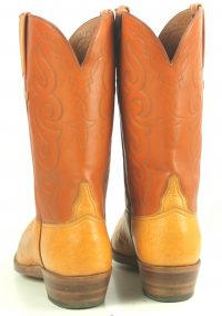 Lucchese San Antonio Vintage 1989 Ostrich Cowboy Boots Original Box Men