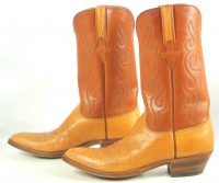 Lucchese San Antonio Vintage 1989 Ostrich Cowboy Boots Original Box Men