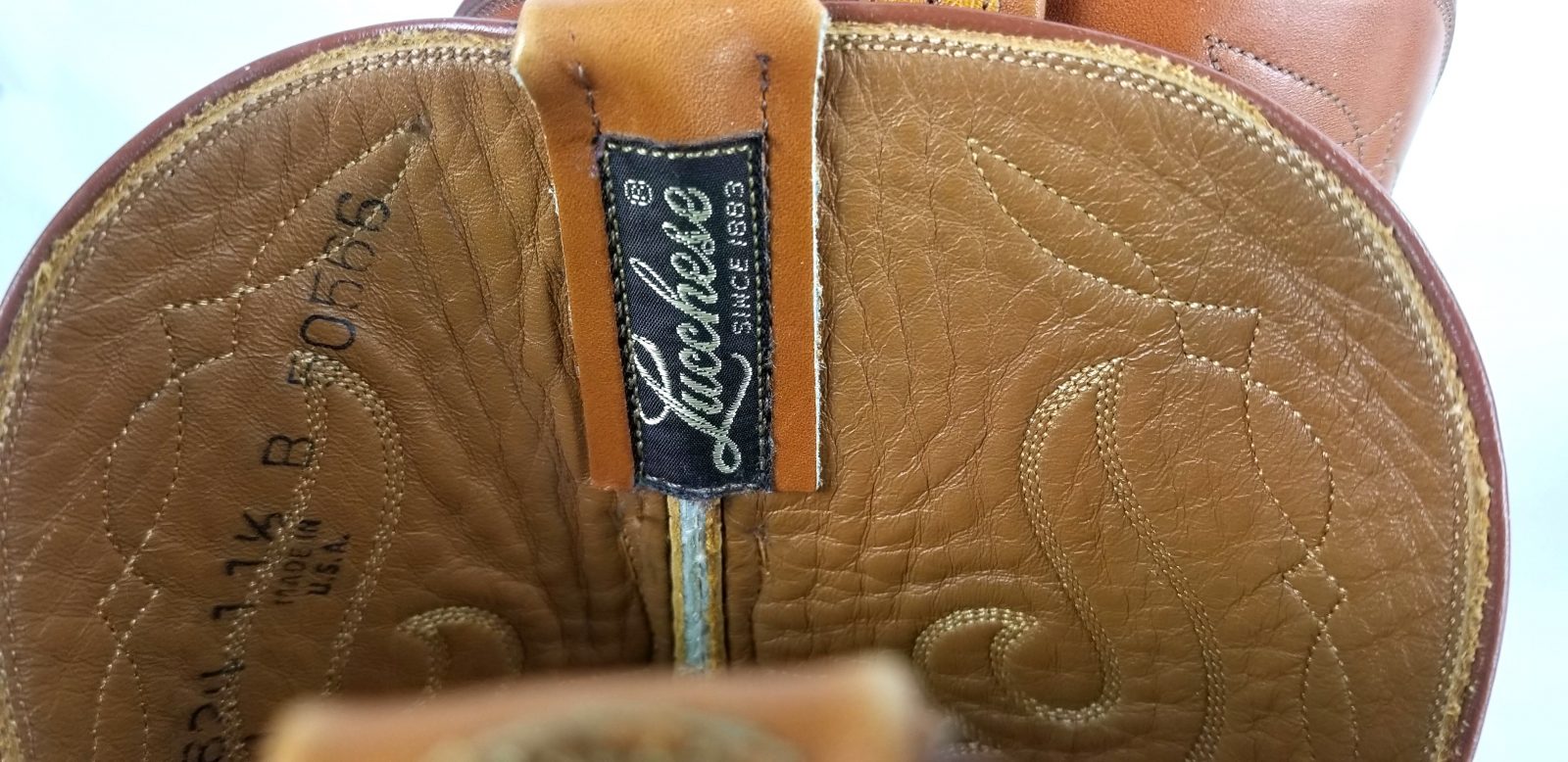 Lucchese San Antonio Vintage 1989 Ostrich Cowboy Boots Original Box Men