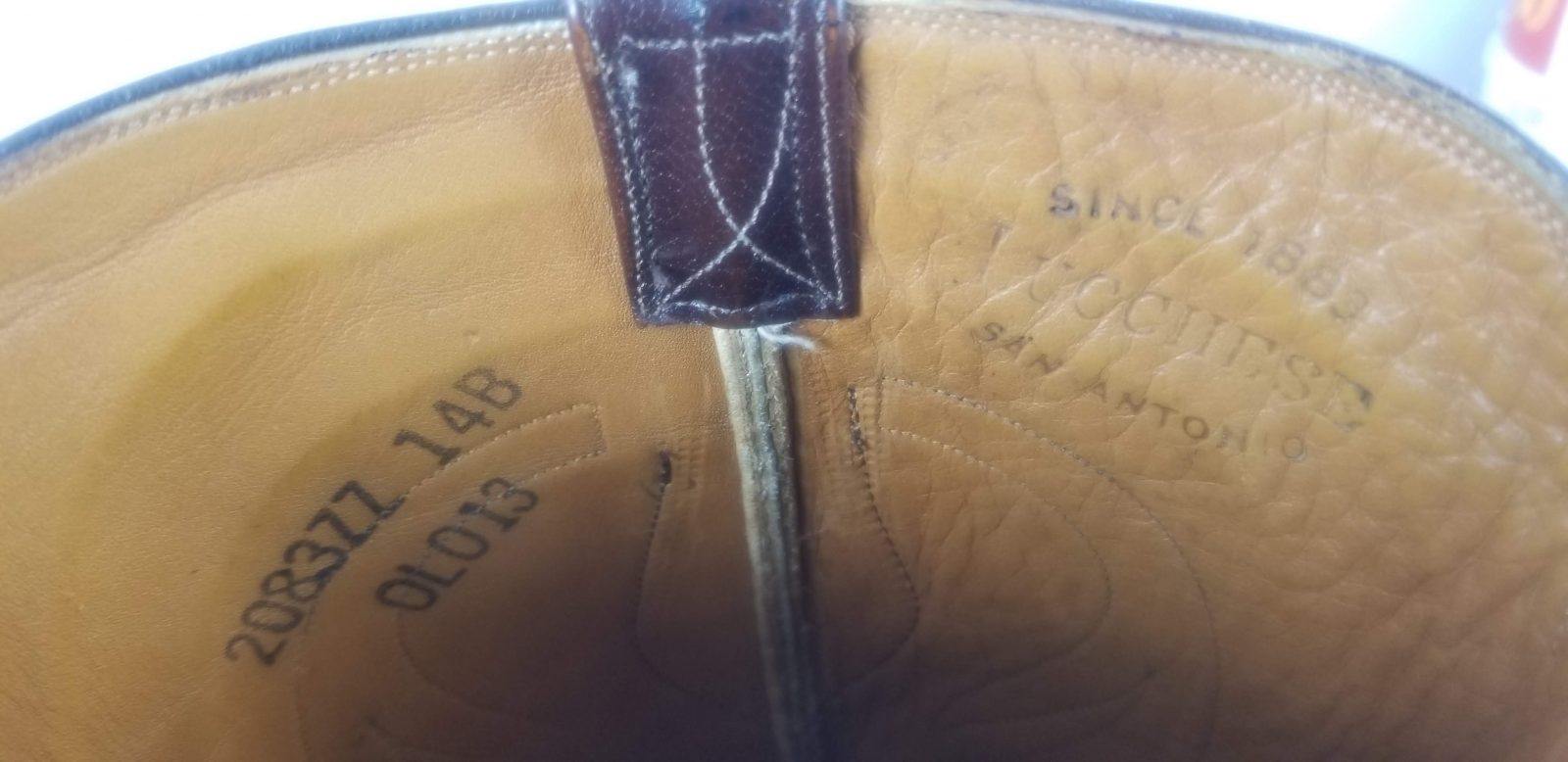 Lucchese San Antonio Vintage 80s US Made Brown Cowboy Boots French Toe Men