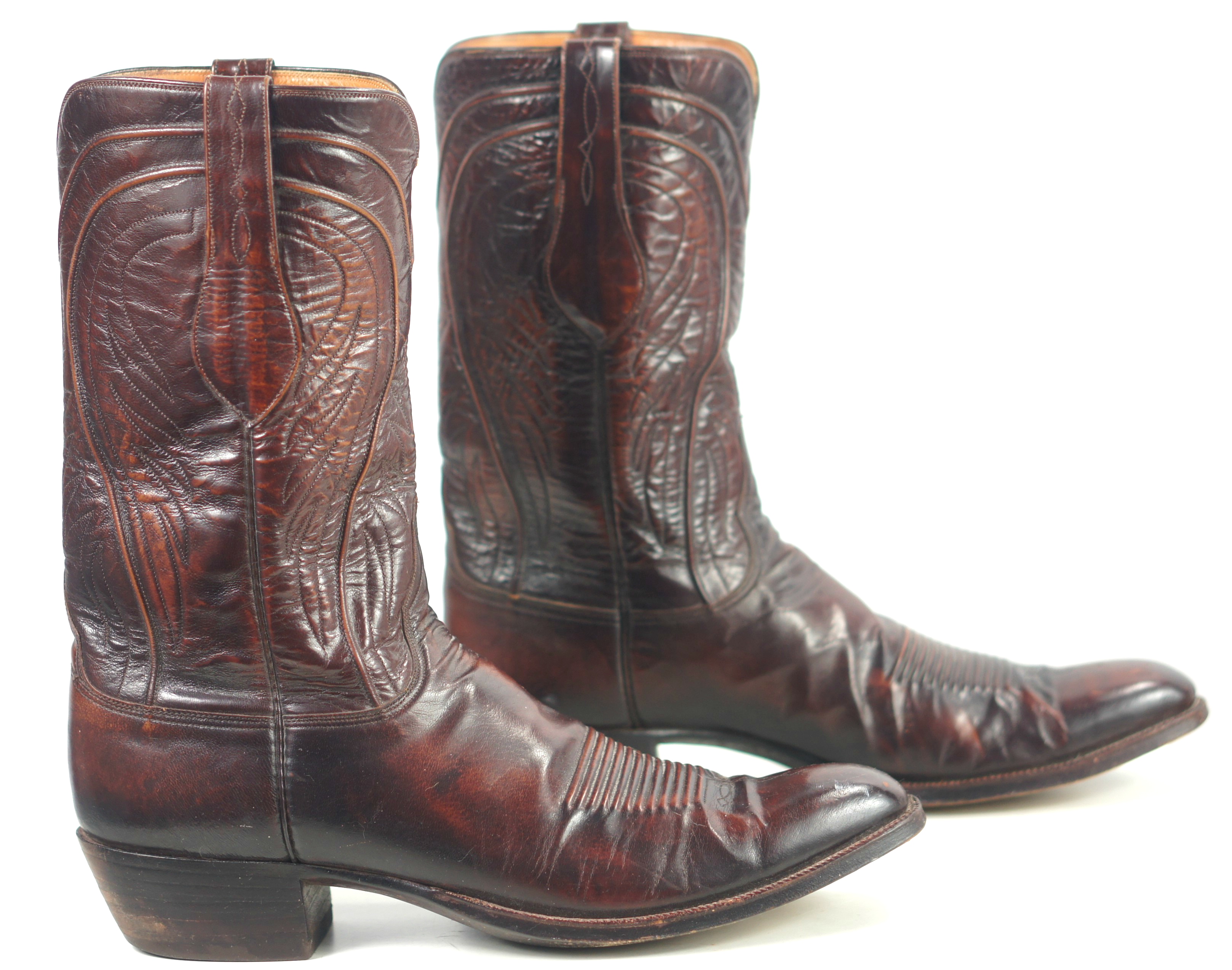 lucchese boots brown