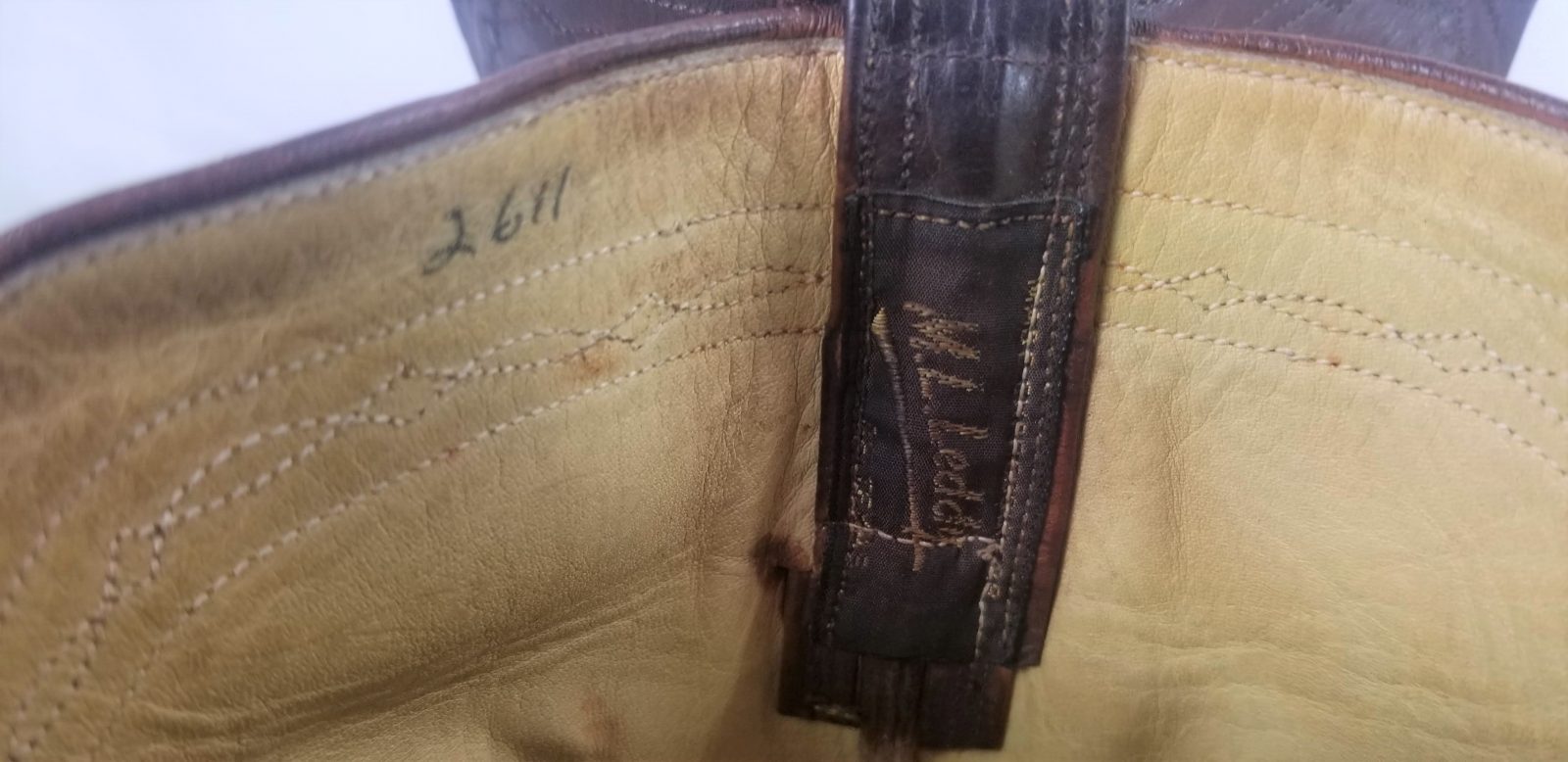 ML Leddy Brown Smooth Ostrich Cowboy Western Boots Custom Made Texas Men