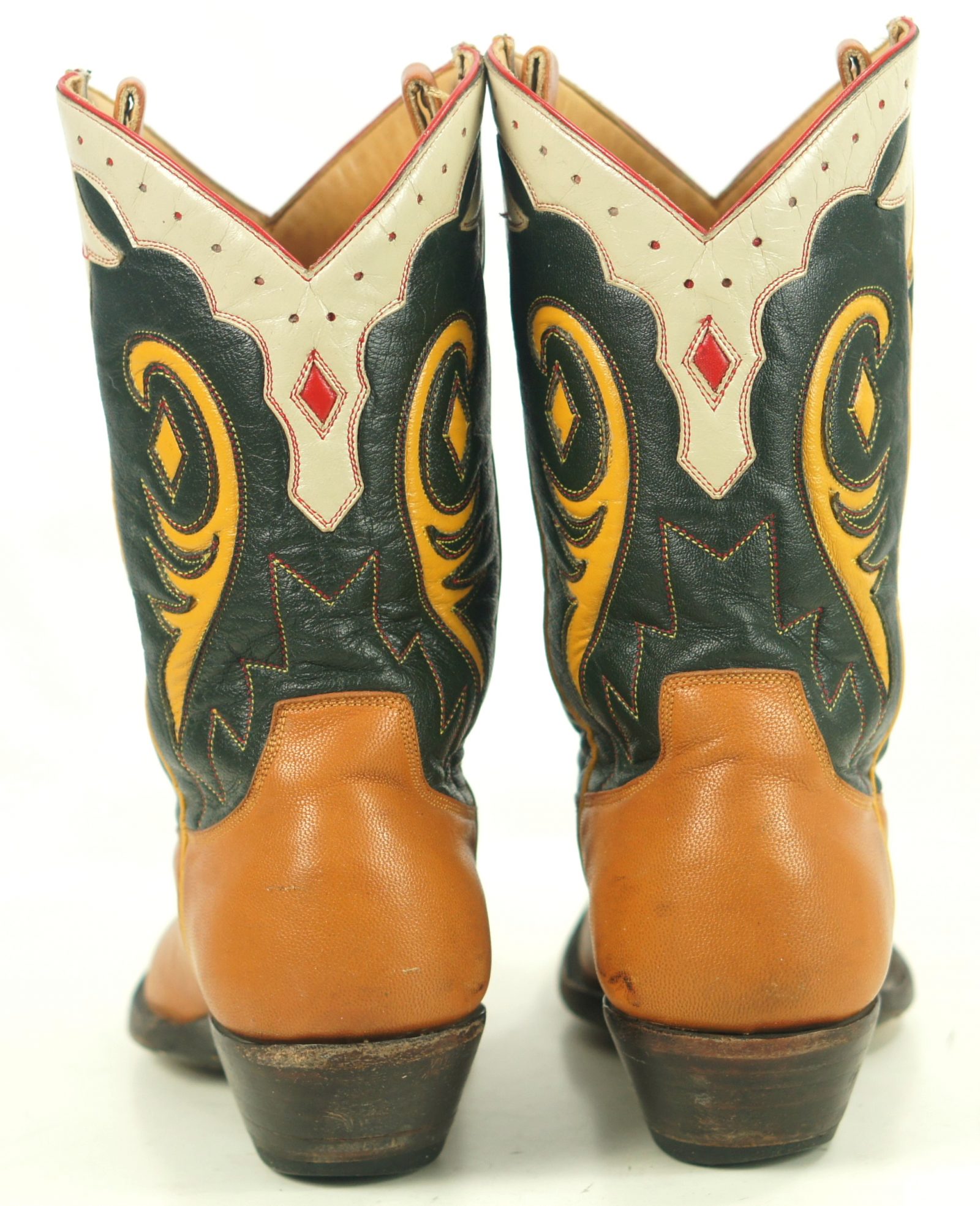 Old Gringo Cowboy Western Boots Shorty Peewee Inlays Green Brown Women