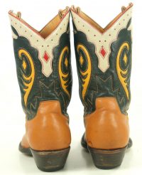 Old Gringo Cowboy Western Boots Shorty Peewee Inlays Green Brown Women