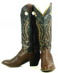 Sanders Knee Hi Buckaroo 18 Tall Cowboy Western Boots Handcrafted Men