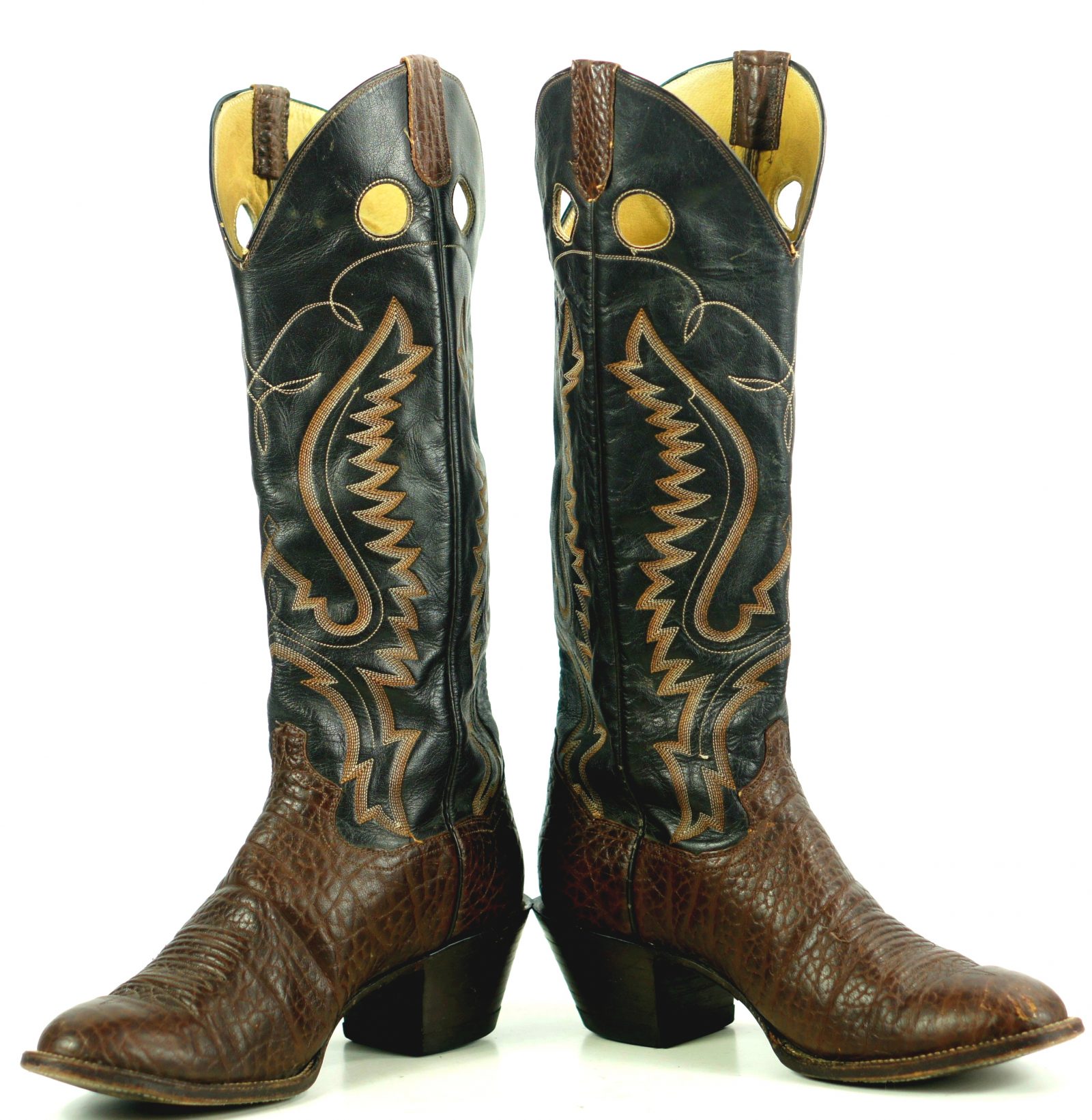 Sanders Knee Hi Buckaroo 18 Tall Cowboy Western Boots Handcrafted Men