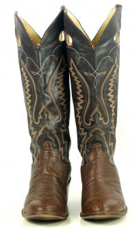 Sanders Knee Hi Buckaroo 18 Tall Cowboy Western Boots Handcrafted Men