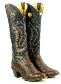 Sanders Knee Hi Buckaroo 18 Tall Cowboy Western Boots Handcrafted Men