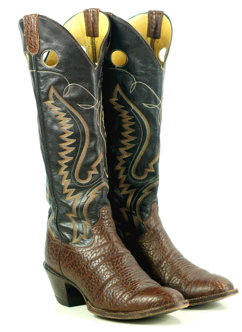 red tall cowboy boots