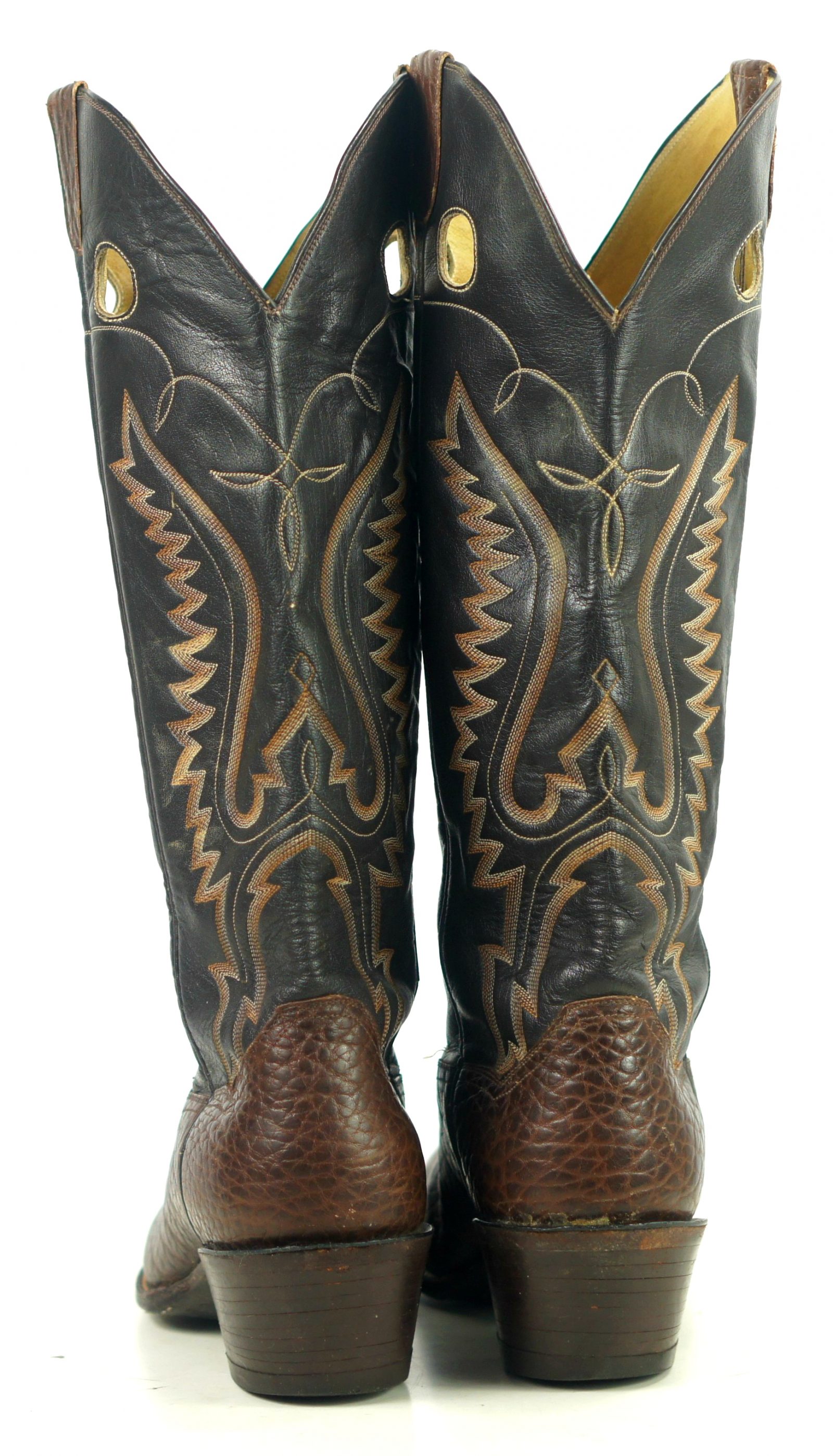 Sanders Knee Hi Buckaroo 18 Tall Cowboy Western Boots Handcrafted Men