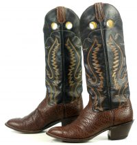 Sanders Knee Hi Buckaroo 18 Tall Cowboy Western Boots Handcrafted Men